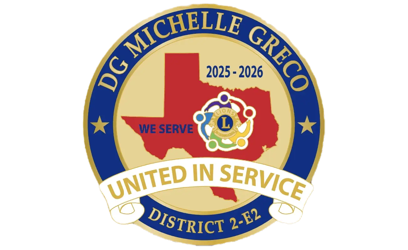 Lions District 2-E2 DG Michelle Greco Pin