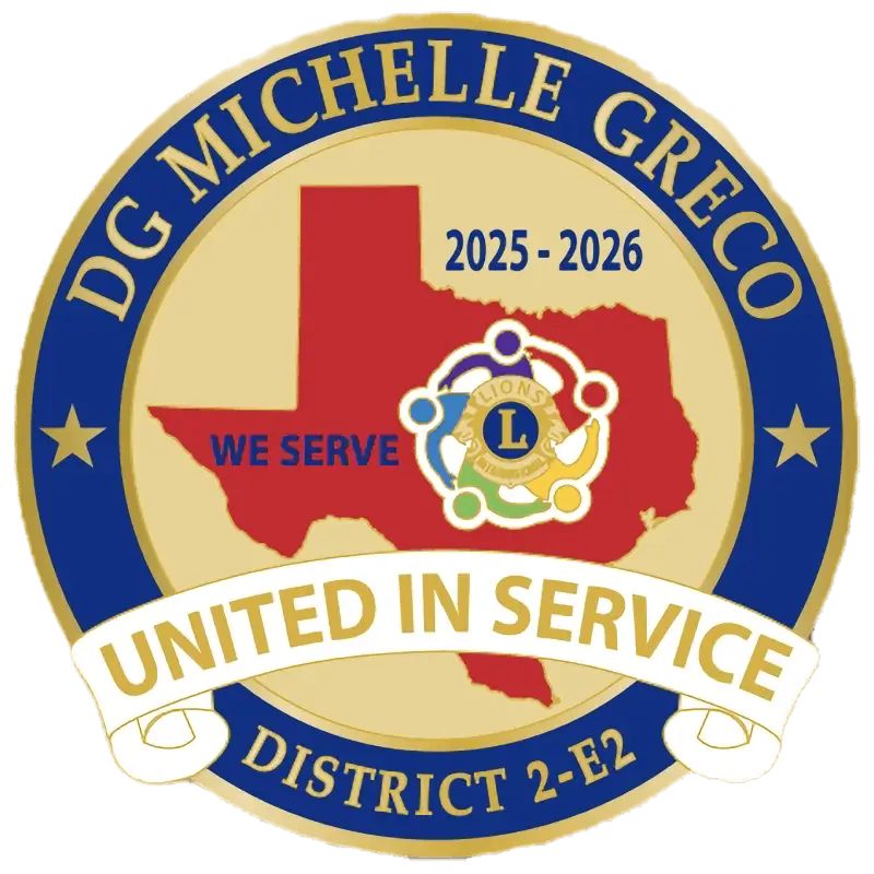 Lions District 2-E2 DG Michelle Greco Pin